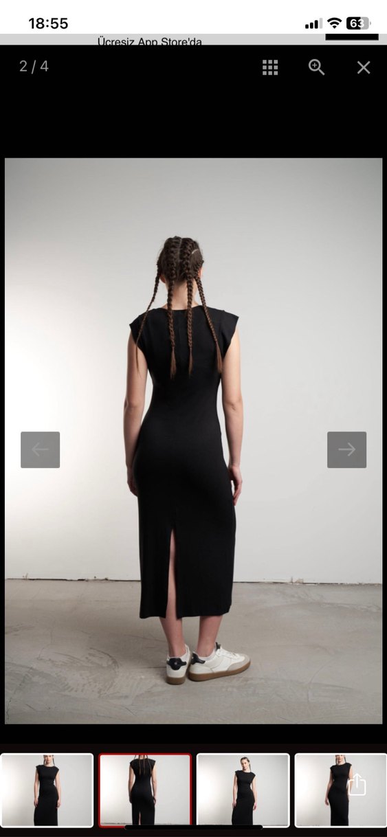 Modal kumaş elbise - Görsel 2