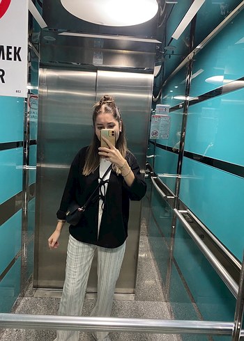 Beli cırtlı keten pantolon - Görsel 4