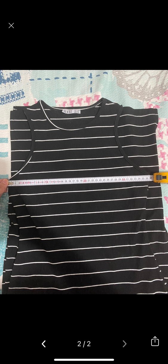 Çizgili Uzun Kadın Elbise - Görsel 2