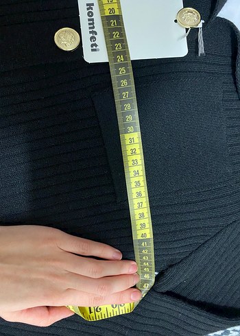 Düğmeli örme triko hırka - Görsel 3