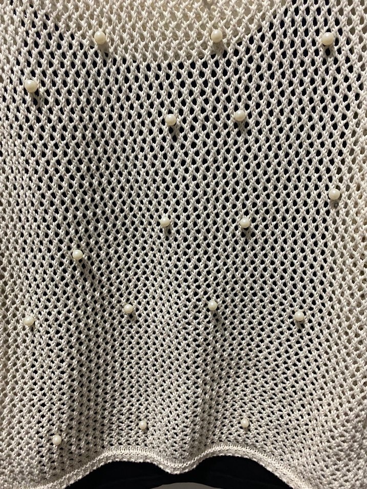 İncili ajurlu triko - Görsel 2