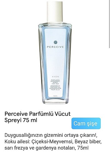 PERCEIVE parfüm sprey 