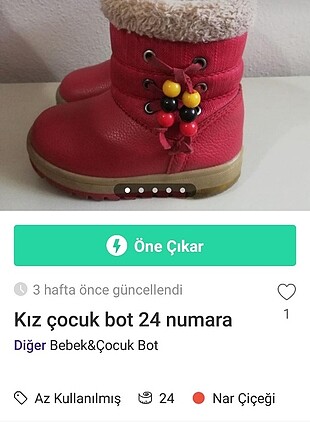 Kız çocuk bot 24 no
