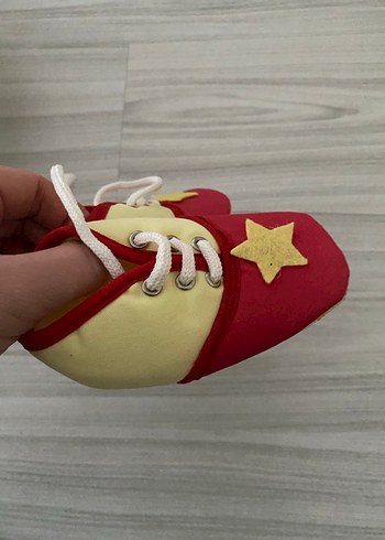 16 Beden Kızıl Sarı Erkek Bebek İlk Adım Ayakkabısı