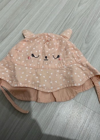 Nakışlı ve Fırfırlı Bebek Şapkası