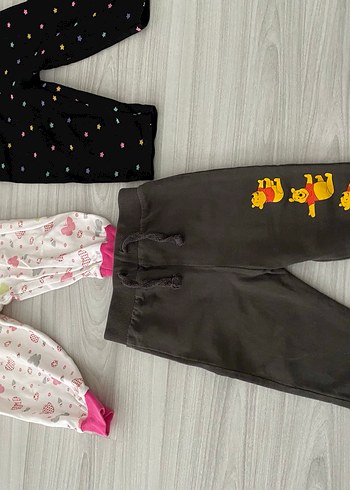 Nakışlı, düğmeli çok renkli kız taytları