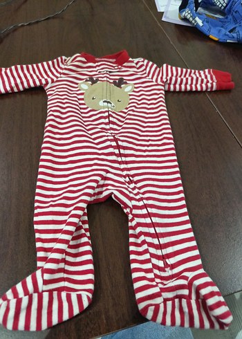 Kırmızı Nakışlı Bebek tulumu - Görsel 2
