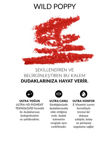 Avon Avon Ultra Colour -,Wild Poppy Renk (Kırmızı) Dudak Kalemi