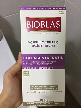 BIOBLAS collagen+keratin şampuan 360 ml