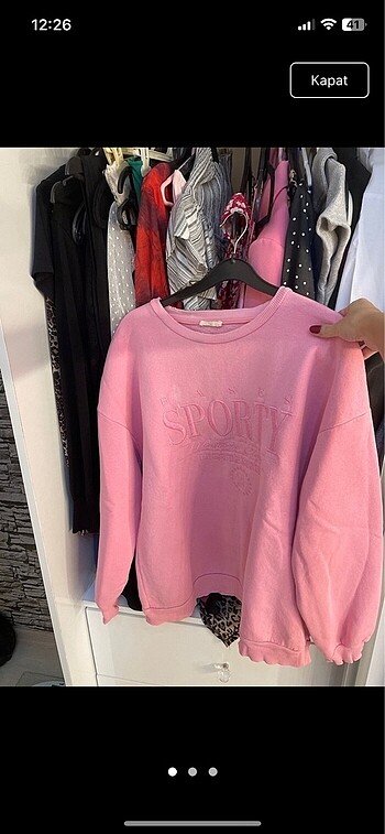 Pembe sweatshirt