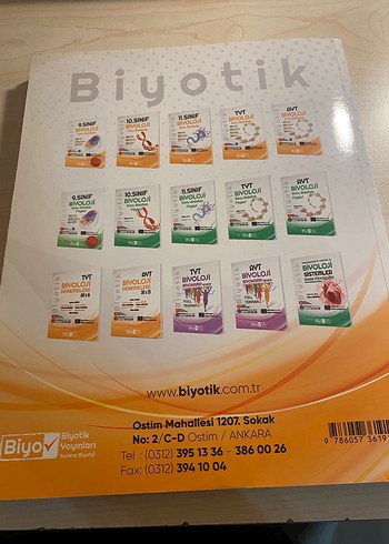 11. Sınıf Biyoloji Soru Bankası - Biyotik Yayınları - Görsel 2
