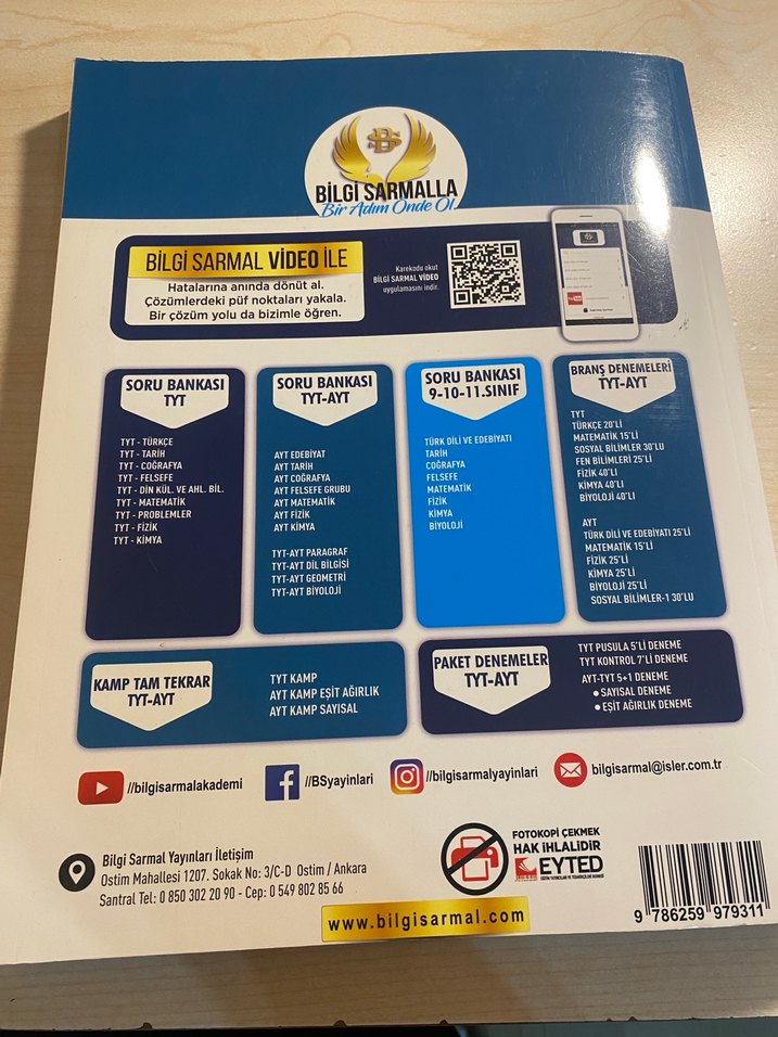 11. Sınıf Fizik Soru Bankası - Bilgi Sarmal - Görsel 2