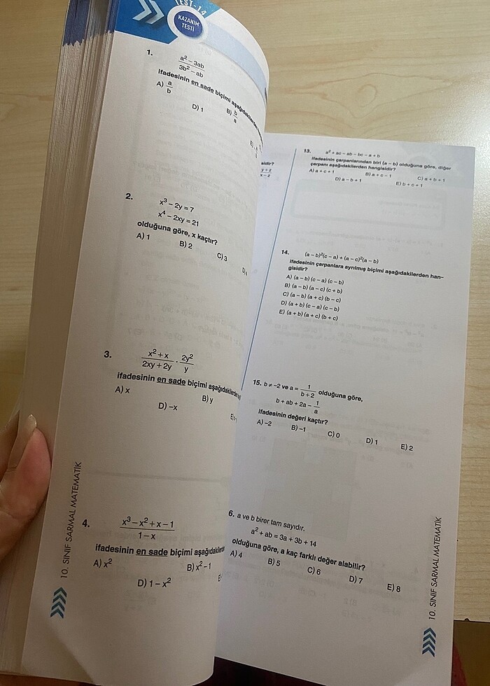 10.sınıf matematik testi bilgi sarmal - Görsel 5