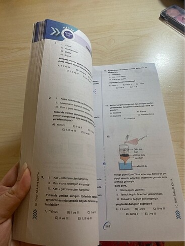 10.sınıf kimya testi bilgi sarmal - Görsel 5