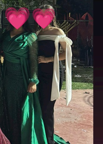 xs Beden Siyah Kayık Yaka Drapeli Uzun Elbise