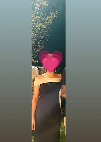 Trendyol & Milla Siyah Kayık Yaka Drapeli Uzun Elbise
