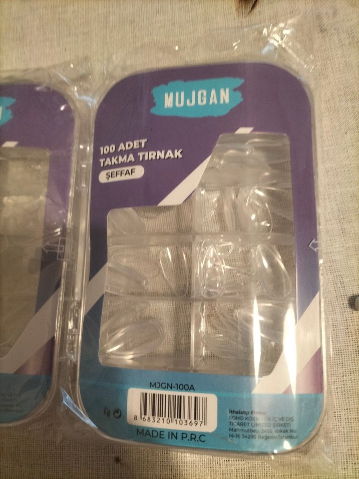 Mujgan Şeffaf Takma Tırnak 100 Adet - Görsel 3