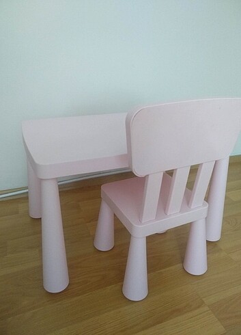 Çocuk çalışma(Mammut) masası ve sandalye IKEA