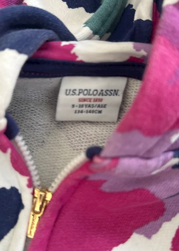 Kız Çocuk Çok Renkli Kapüşonlu Kamuflaj Sweatshirt - Görsel 2