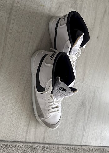 Nike Beyaz Gri erkek  Spor Ayakkabısı - Görsel 2