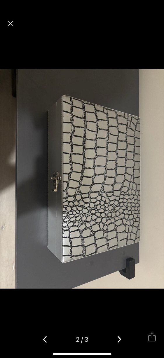 Gri Beyaz Makyaj Kutusu Organizer - Görsel 2