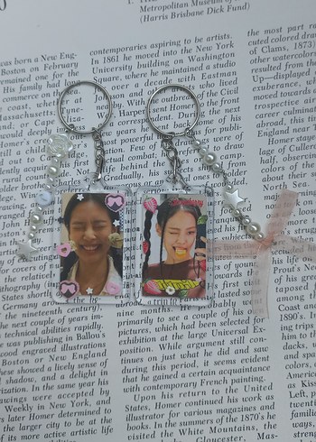Beden çeşitli Renk blackpink jennie charm anahtarlık
