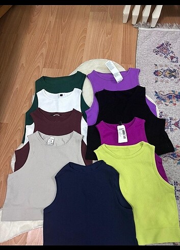 s Beden çeşitli Renk Trendyol marka fitilli crop