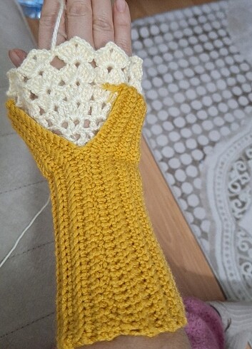 Şık tasarım örgü kolluk  - Görsel 2