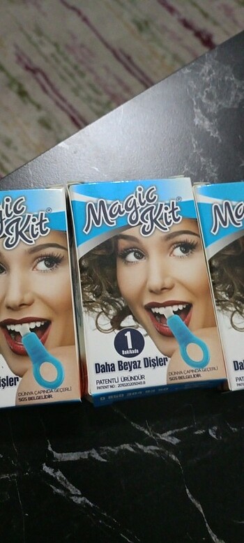 Magic kit diş beyazlatıcı kit tren yolda en düşük fiyatı ıkı kat
