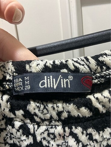 Dilvin Dilvin siyah beyaz elbise