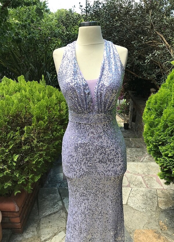 Sıfır Kol Şık Elbise - Görsel 4