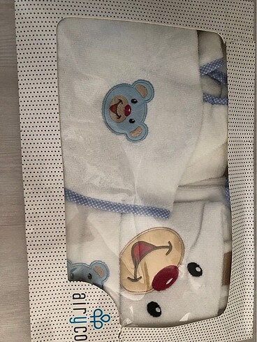 Bebek bornoz havlu seti