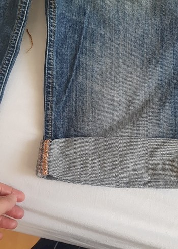 30 Beden mavi Renk Mavi Rahat Kesim Kadın Denim Şort