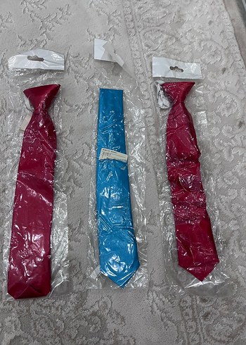 Renkli Erkek çocuk Kravatları 3'lü Set