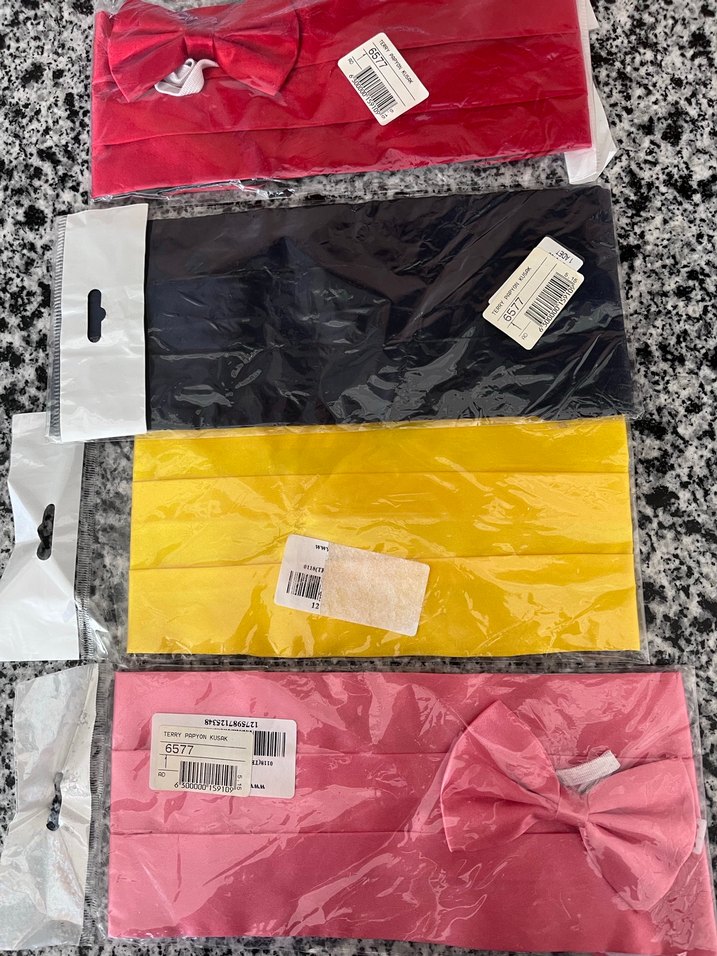 Çocuk Papyon kuşak seti - Görsel 3