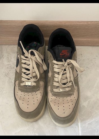 Nike 43 Numara Nike Air Force 1 Bej Haki Sneaker