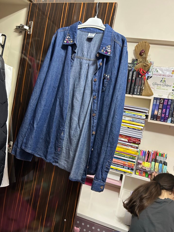 Düğmeli Mavi - Görsel 3