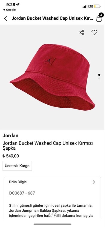 nike jordan şapka