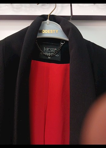 Siyah Düğmeli Kadın Blazer Ceket