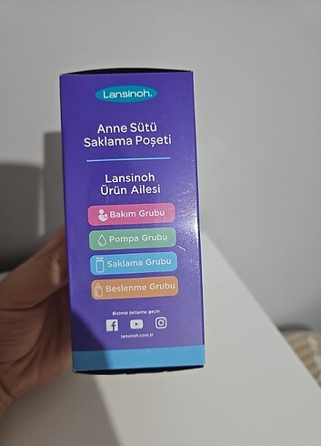 Lansinoh süt saklama poşeti 50'li - Görsel 3