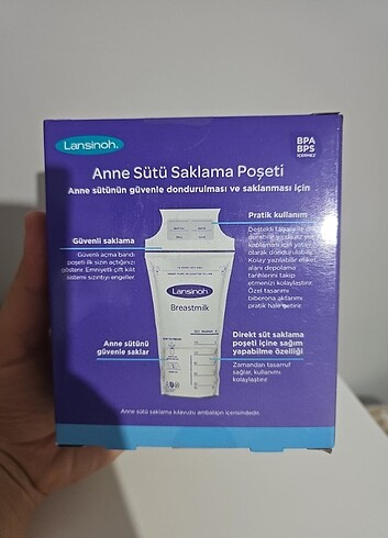 Lansinoh süt saklama poşeti 50'li - Görsel 4
