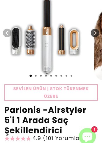 Dyson muadili Saç şekillendirici