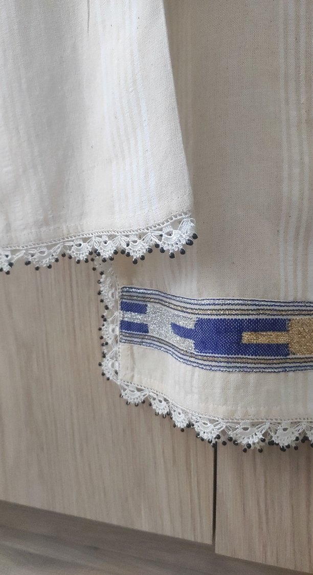 Kastamonu el dokuması, Dantel kenarlı Uzun Kollu Bluz - Görsel 4