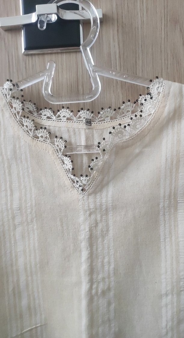 Kastamonu el dokuması, Dantel kenarlı Uzun Kollu Bluz - Görsel 3