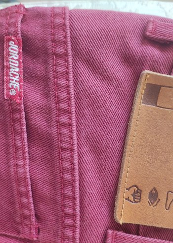 Bordo Jordache Amerikan orijinal kışlık  kot pantolon - Görsel 2