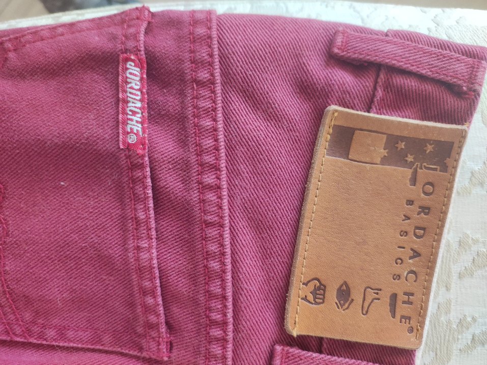 Bordo Jordache Amerikan orijinal kışlık  kot pantolon - Görsel 2