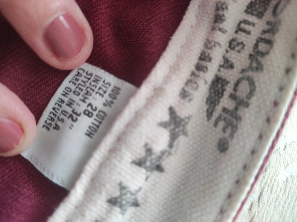 Bordo Jordache Amerikan orijinal kışlık  kot pantolon - Görsel 5