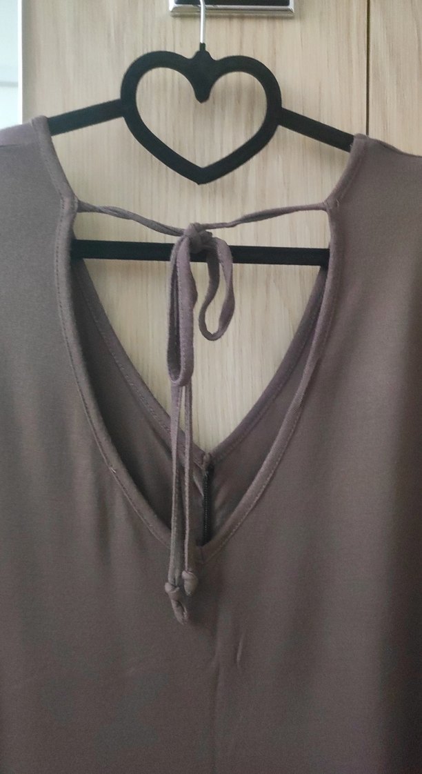 V Yaka Kadın Tişört - Görsel 5