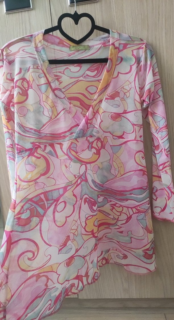 Pembe Batik Desenli  Tunik - Görsel 4