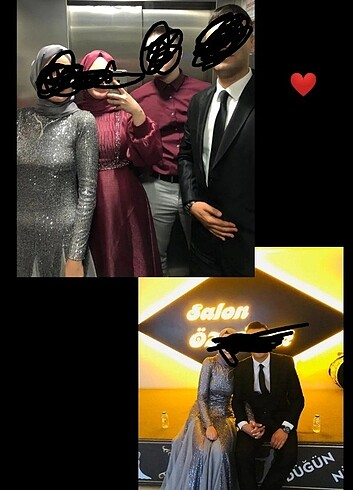 38 Beden GRİ AFTER PARTY TESETTÜR ELBİSE + janjan şifon 2.5 metre gri şal